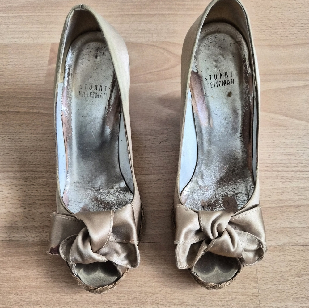 Stuart Weitzman Espadrille Wedges Sz 7